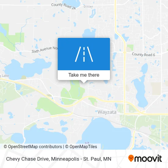 Chevy Chase Drive map