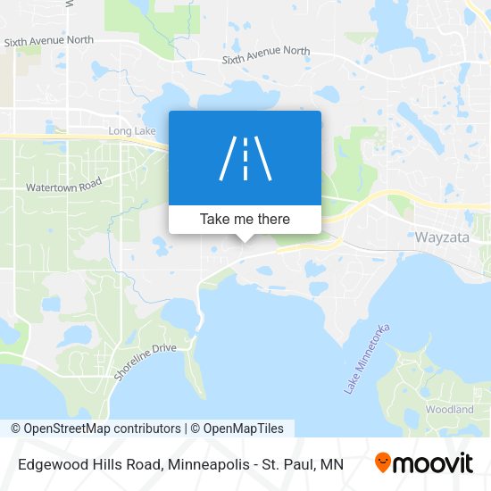 Edgewood Hills Road map