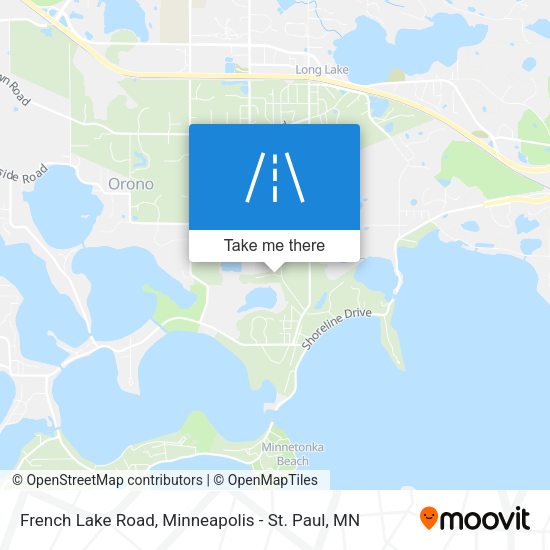 French Lake Road map