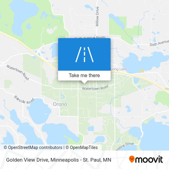 Golden View Drive map