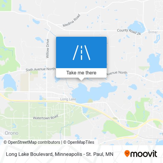 Mapa de Long Lake Boulevard