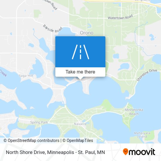 North Shore Drive map