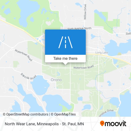 North Wear Lane map