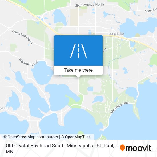 Old Crystal Bay Road South map