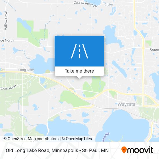 Old Long Lake Road map