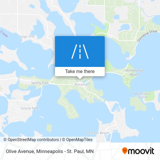 Olive Avenue map