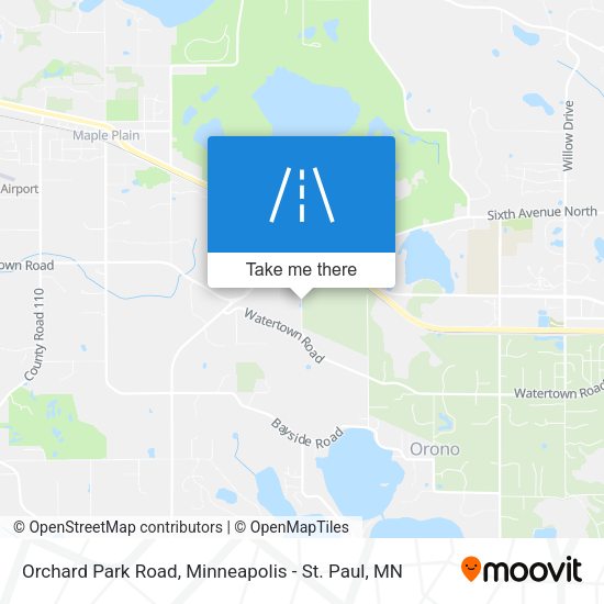 Orchard Park Road map