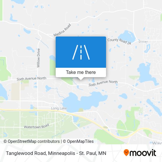 Tanglewood Road map