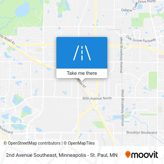 Mapa de 2nd Avenue Southeast