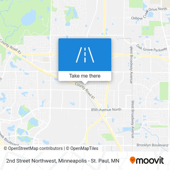 Mapa de 2nd Street Northwest
