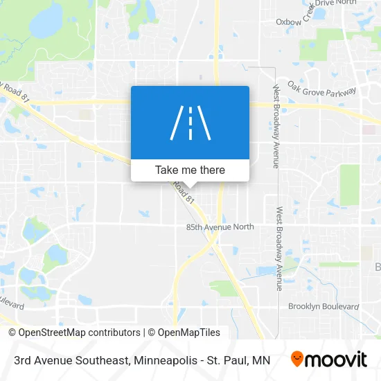 3rd Avenue Southeast map