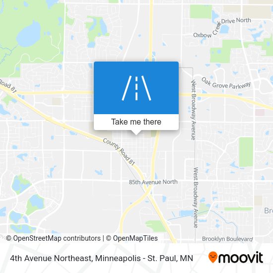 Mapa de 4th Avenue Northeast