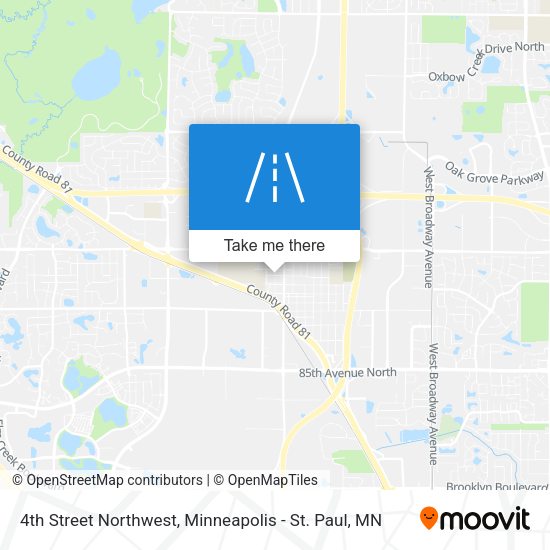 Mapa de 4th Street Northwest