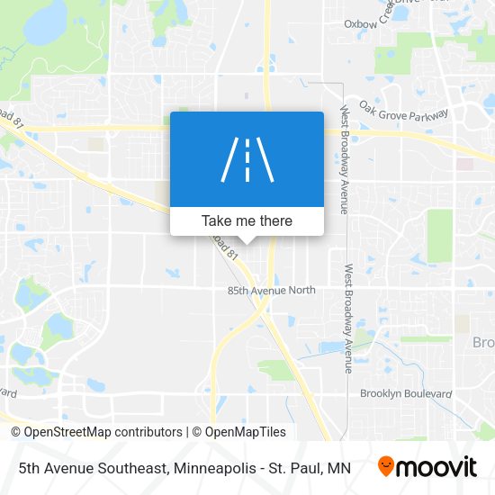 5th Avenue Southeast map