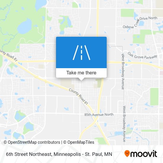 Mapa de 6th Street Northeast