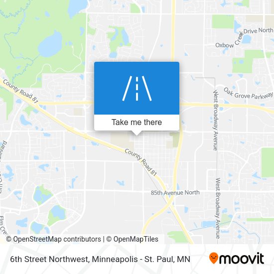 Mapa de 6th Street Northwest