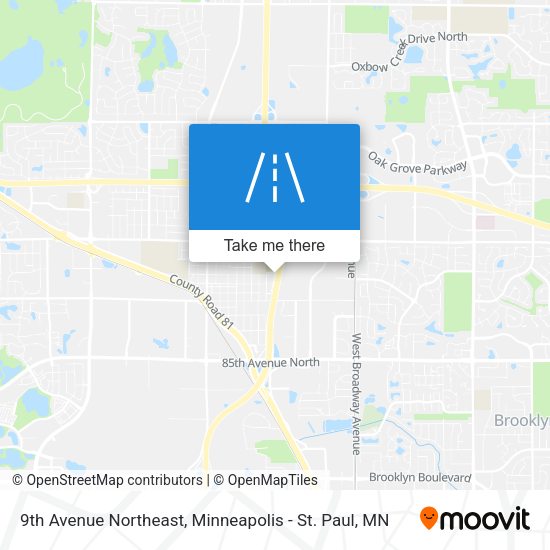 Mapa de 9th Avenue Northeast