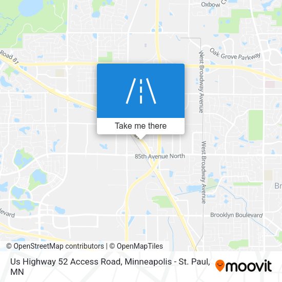 Mapa de Us Highway 52 Access Road