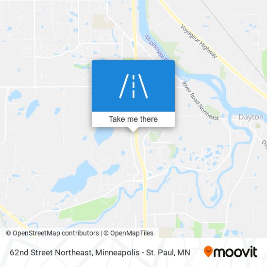62nd Street Northeast map