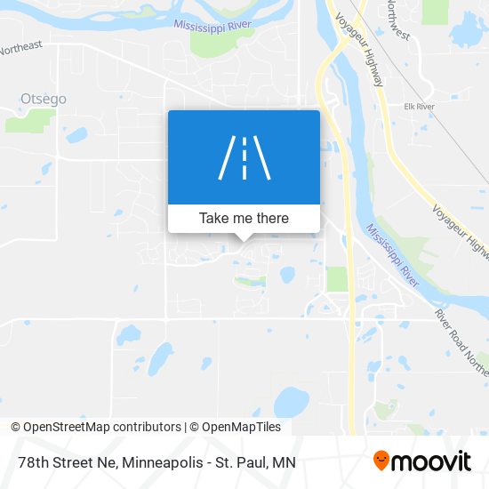 78th Street Ne map