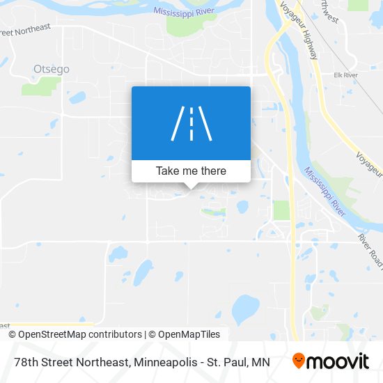 78th Street Northeast map