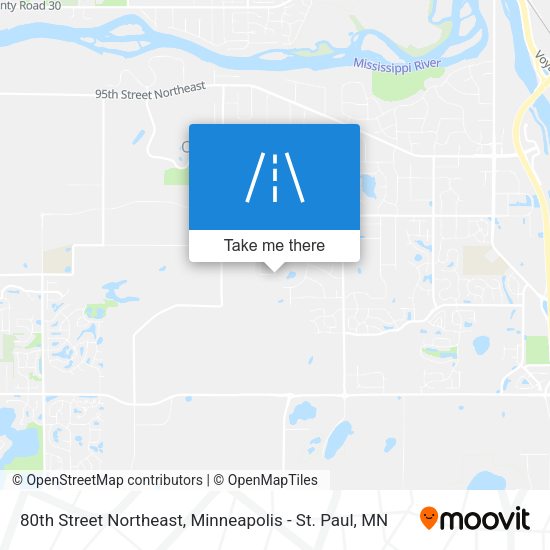 80th Street Northeast map