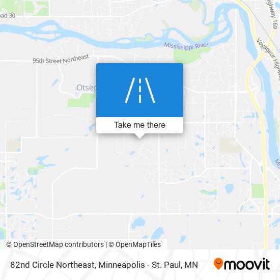 82nd Circle Northeast map