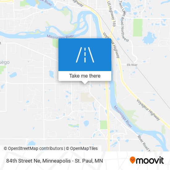 84th Street Ne map