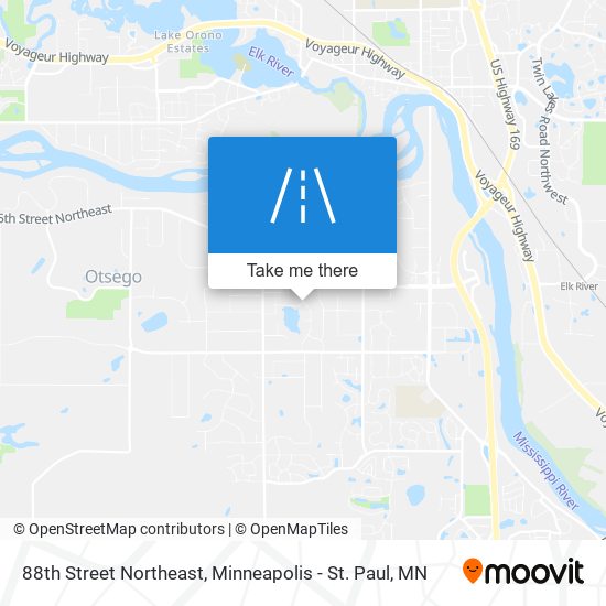 Mapa de 88th Street Northeast