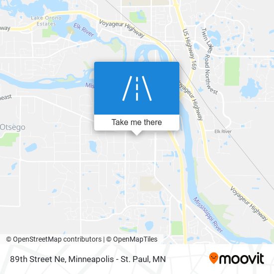 89th Street Ne map