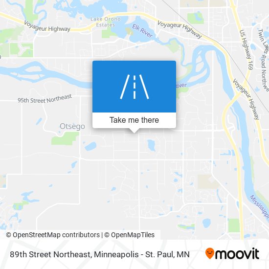 89th Street Northeast map
