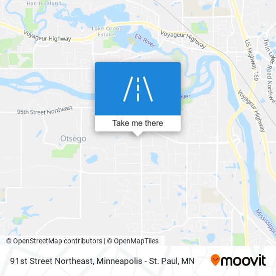 Mapa de 91st Street Northeast