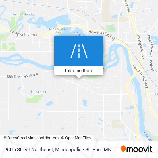 94th Street Northeast map