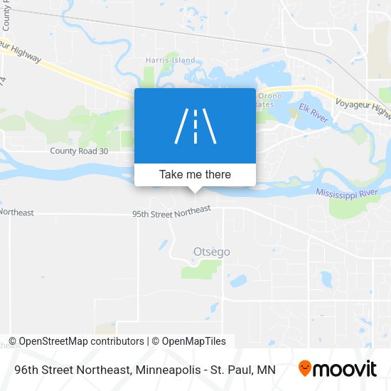 Mapa de 96th Street Northeast