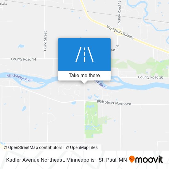 Kadler Avenue Northeast map