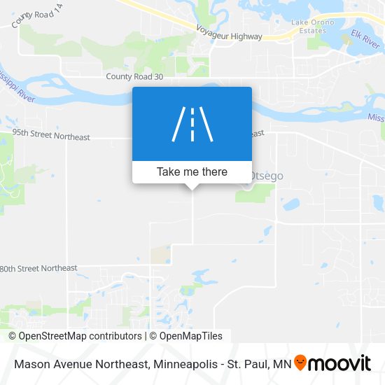 Mason Avenue Northeast map
