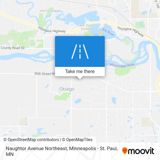 Mapa de Naughtor Avenue Northeast