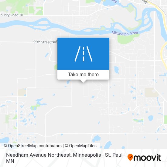 Needham Avenue Northeast map