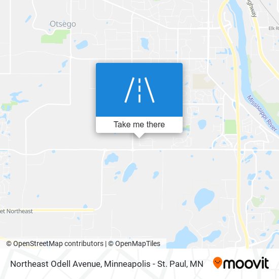 Northeast Odell Avenue map