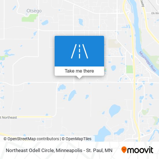 Mapa de Northeast Odell Circle