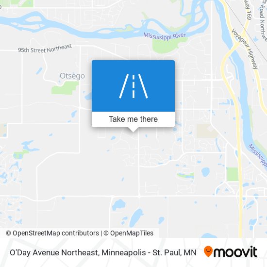 Mapa de O'Day Avenue Northeast