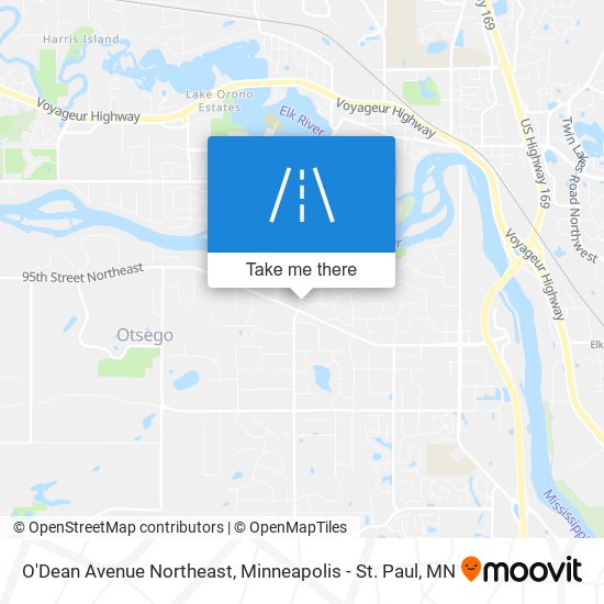 O'Dean Avenue Northeast map