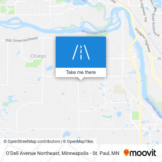 O'Dell Avenue Northeast map
