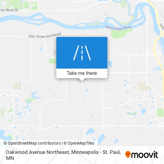 Mapa de Oakwood Avenue Northeast