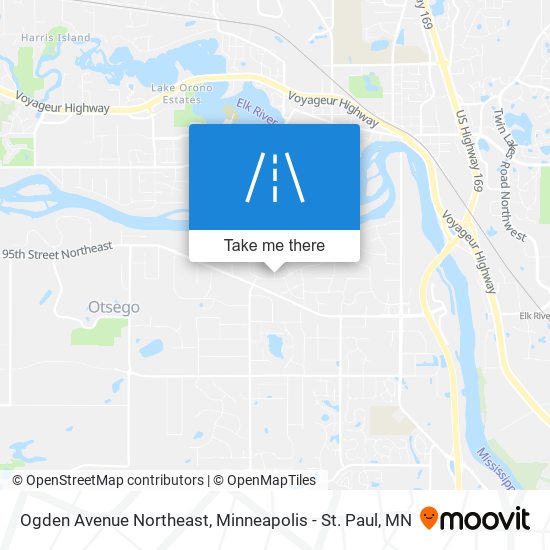 Ogden Avenue Northeast map