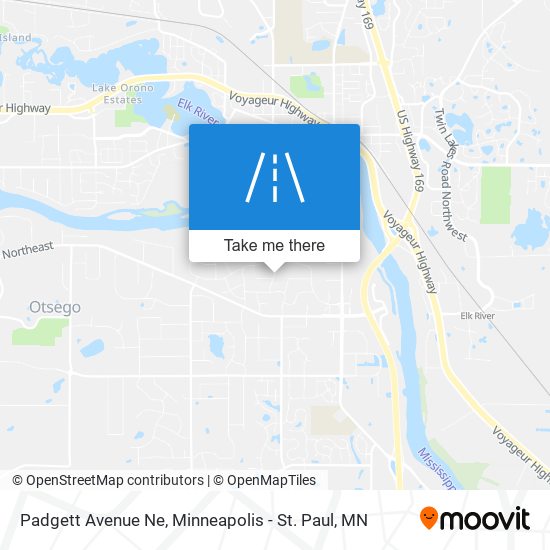 Padgett Avenue Ne map