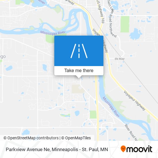 Mapa de Parkview Avenue Ne