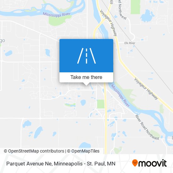 Mapa de Parquet Avenue Ne