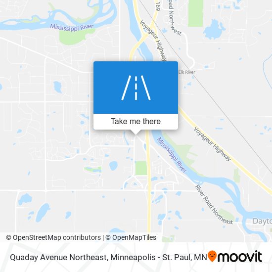 Quaday Avenue Northeast map