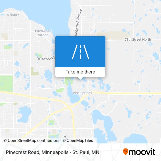 Pinecrest Road map